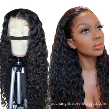 Wholesale Virgin Hair Vendor 13x4 360 Lace Frontal Human Hair Wig Brazilian Cuticle Aligned Hair Deep Curly Wave Lace Front Wigs